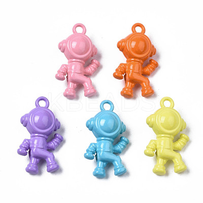 Spray Painted Alloy Pendants PALLOY-T077-164-1