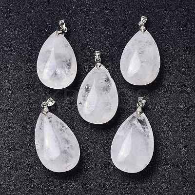 Natural Quartz Crystal Pendants X-G-D084-01P-B17-1