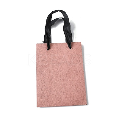 Paper Gift Tote Bags with Nylon Ribbon Handles LS-ABAG-G018-01A-1