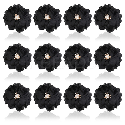 Polyester & Alloy & Acrylic & Abs Flower Ornament Accessories DIY-WH0588-78C-1