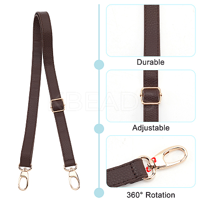 4Pcs 4 Colors Imitation Leather Adjustable Bag Straps FIND-PH0017-51-1