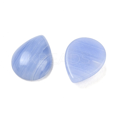 Dyed Natural Blue Lace Agate Cabochons G-WH0031-16F-1