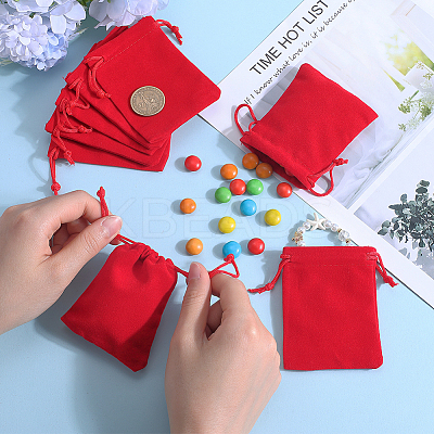 Rectangle Velvet Drawstring Pouches TP-BBC0001-06B-1