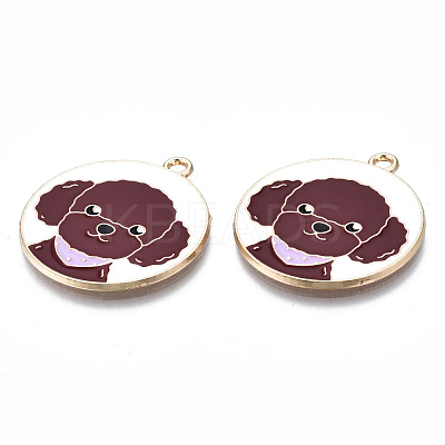 Eco-Friendly Alloy Enamel Pendants X-ENAM-Q437-054B-NR-1