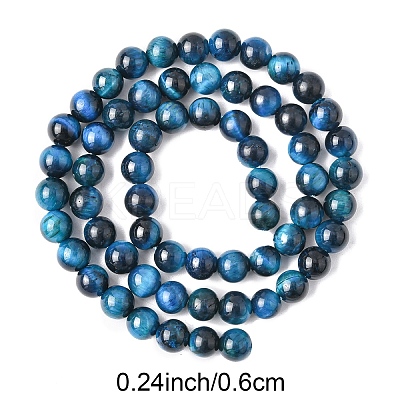 1 Strand Natural Tiger Eye Bead Strands G-YW0002-39B-1