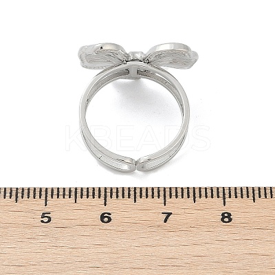 304 Stainless Steel Cuff Rings RJEW-D306-15P-1