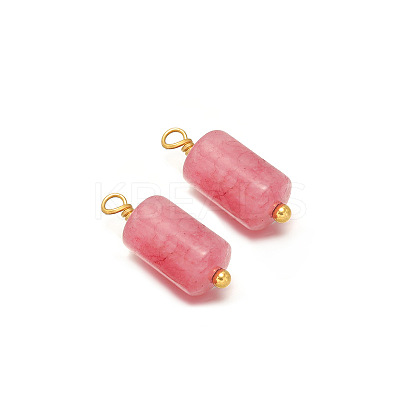 Dyed Natural Pink Jade Pendants PW-WG1B1E4-08-1