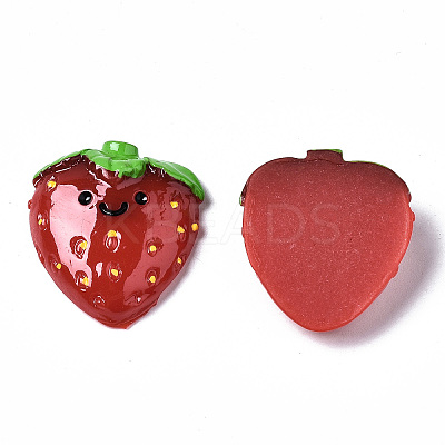Spray Painted Resin Cabochons CRES-Q215-012-1