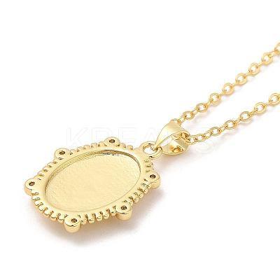 Brass Micro Pave Cubic Zirconia Pendants Necklace NJEW-I125-01A-1