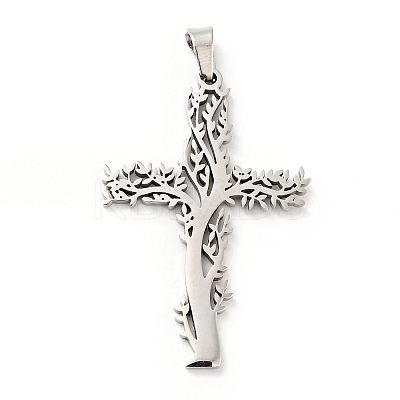 Non-Tarnish 201 Stainless Steel Pendants X-STAS-E015-13P-1