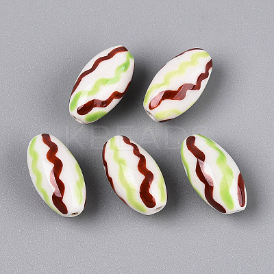 Handmade Porcelain Beads PORC-T134-15B-1