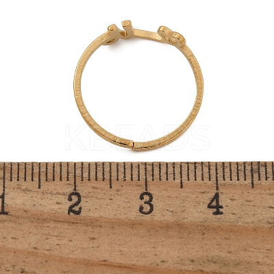 304 Stainless Steel Cuff Rings for Women RJEW-D285-01G-U-1