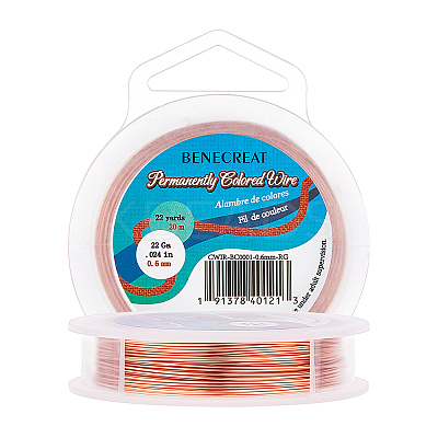 Round Copper Craft Wire for Jewelry Making for Jewelry Making CWIR-BC0006-03A-1