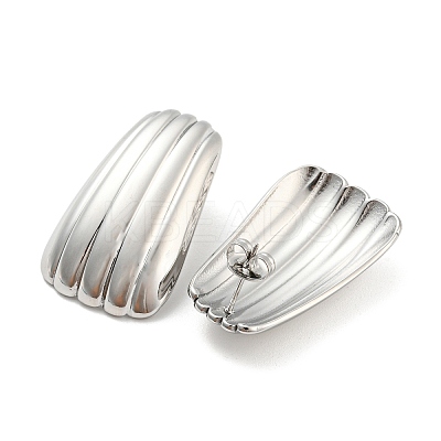 Non-Tarnish 304 Stainless Steel Stud Earring for Women EJEW-C067-17P-1