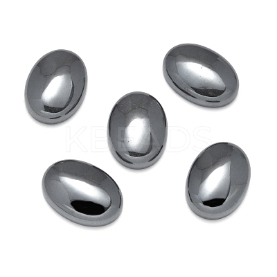 Non-magnetic Synthetic Hematite Cabochons G-P162-04-18x25mm-01-1