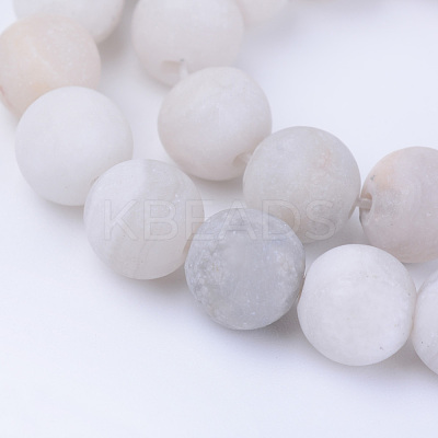 Natural Agate Beads Strands X-G-Q462-6mm-09-1