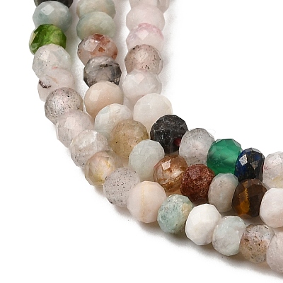 Natural Mixed Gemstone Beads Strands G-K373-B02-02-1