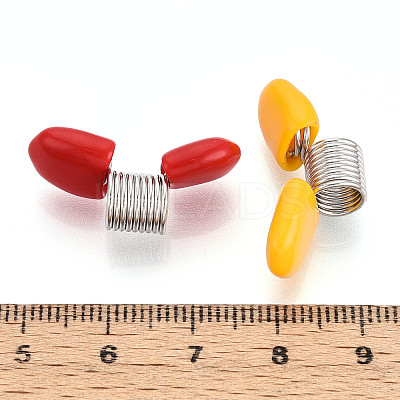 Iron Mini Spring Bead Clamps for Beading Jewelry Making TOOL-T012-01A-02-1
