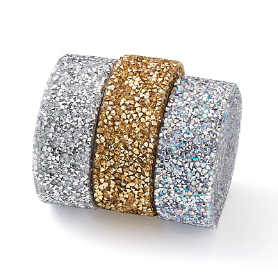 Glitter Resin Hotfix Rhinestone(Hot Melt Adhesive On The Back) OCOR-TA0001-14-1