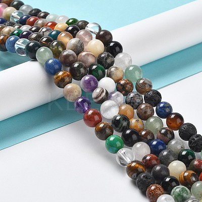14.8~15 inch Round Gemstone Strands GSR12mmC170-1
