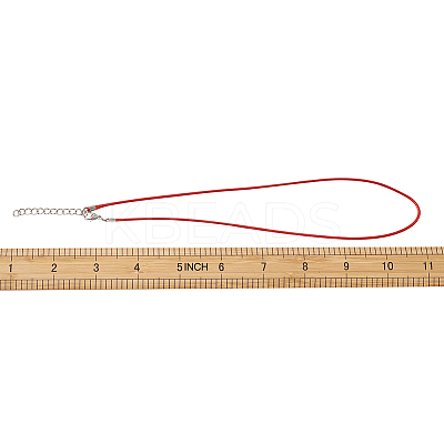 Waxed Cotton Cord Necklace Making MAK-BT0001-03-1