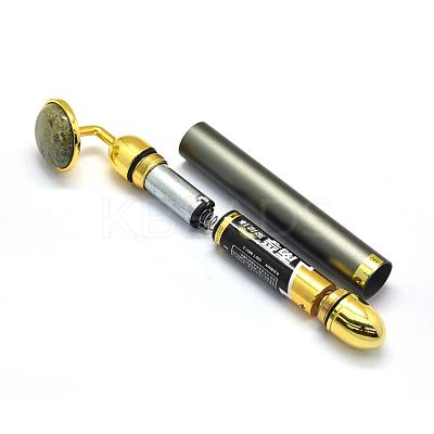 Natural Unakite Electric Massage Sticks G-E515-13G-1