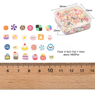 24G Handmade Polymer Clay Nail Art Decoration CLAY-YW0001-17C-1