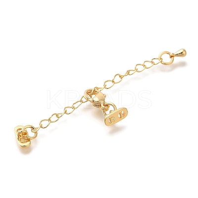 Brass Lobster Claw Clasps KK-K388-61G-1