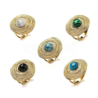 Ion Plating(IP) 304 Stainless Steel Open Cuff Rings STAS-Z060-13G-1