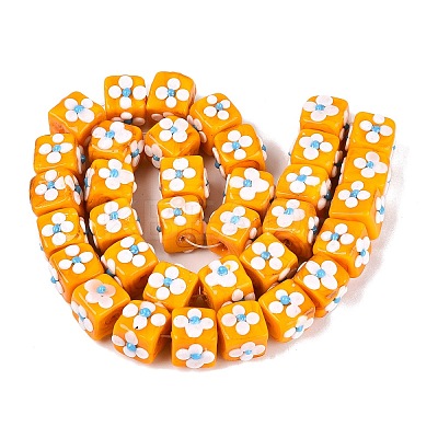 Handmade Bumpy Lampwork Beads LAMP-Q039-14B-1