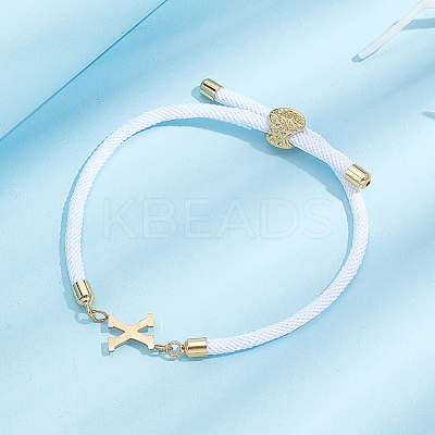 1pc Adjustable Nylon Cord Slider Bracelets for Women BJEW-LP0001-33X-G-1