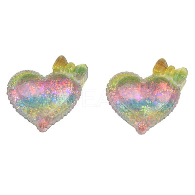 Transparent Epoxy Resin Cabochons CRES-N034-45-1