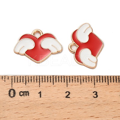 Alloy Enamel Pendants ENAM-G229-09G-01-1