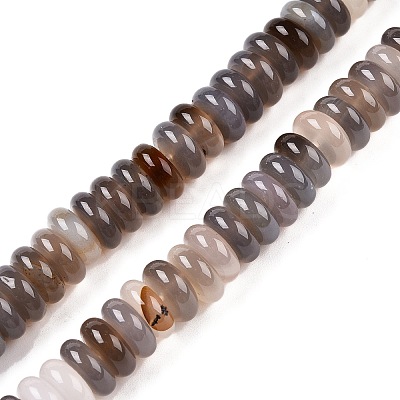 Natural Grey Agate Beads Strands G-T138-71-1