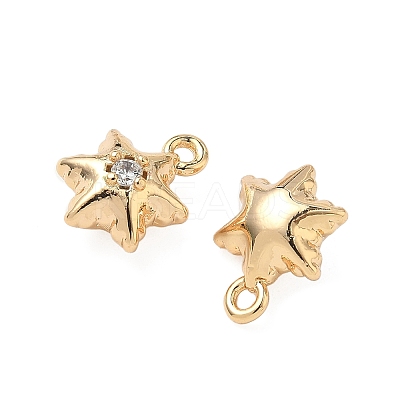 Brass Micro Pave Cubic Zirconia Pendants KK-S531-12G-E-1