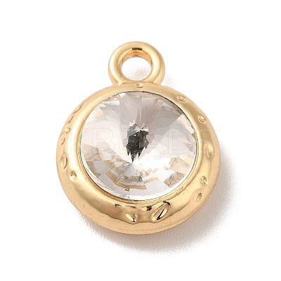 Glass Pendants PALLOY-O106-21G-01-1