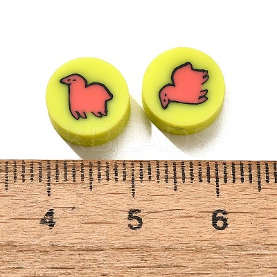 Handmade Polymer Clay Beads CLAY-R006-04-1