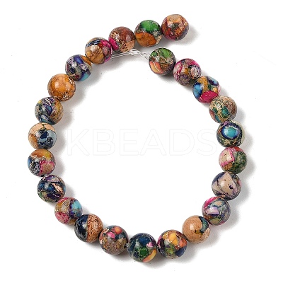 Dyed Natural Regalite/Imperial Jasper/Sea Sediment Jasper Beads Strands X-G-B124-C01-19-1