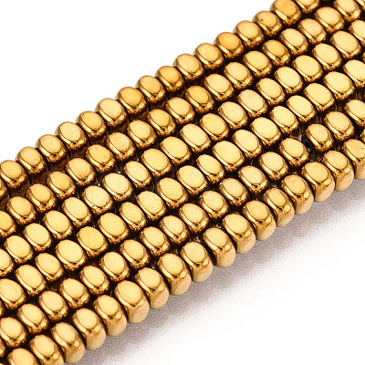 Electroplated Synthetic Non-magnetic Hematite Beads Strands G-T139-61B-1