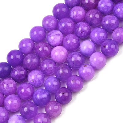Natural Dyed White Jade Beads Strands GG-CBAEB22-B01-8mm-11-1