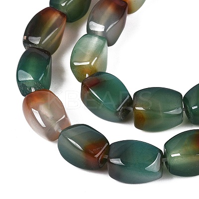 Natural Peacock Agate Beads Strands G-N362-19A-01-1