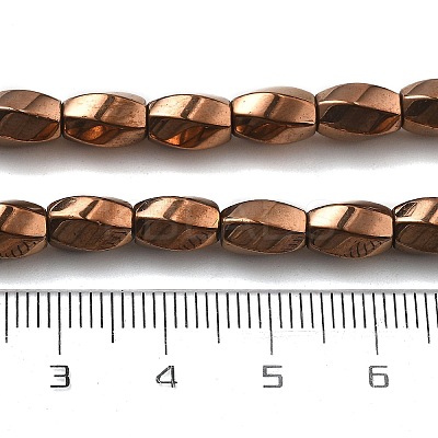 Electroplated Synthetic Non-magnetic Hematite Beads Strands G-P545-G02-02D-1
