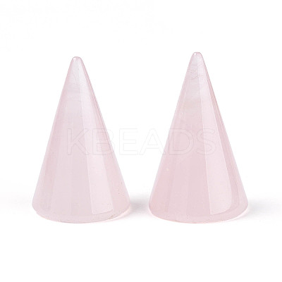 Natural Rose Quartz Ring Display Stands G-T144-06B-1
