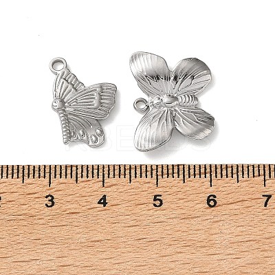 10Pcs 304 Stainless Steel Pendants STAS-P426-02P-1