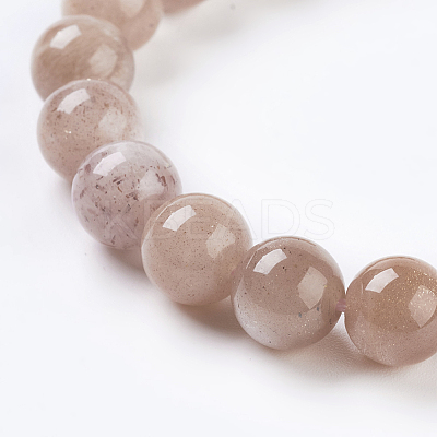 Natural Sunstone Beads Strands G-G099-6mm-14-1