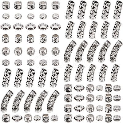 Tibetan Style Alloy Beads TIBEB-NB0001-10AS-1