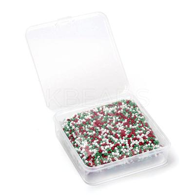 6500Pcs 300G 3 Colors Glass Seed Beads SEED-LS0001-07-1