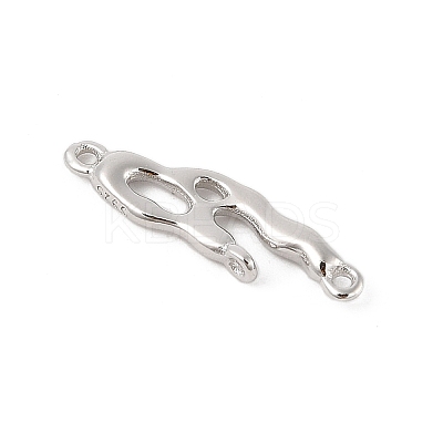 925 Sterling Silver Irregular Shaped Chandelier Component Links STER-D288-01P-1