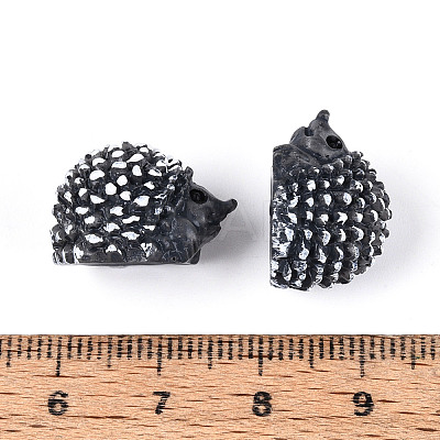 Synthetic Resin Hedgehog Miniature Ornaments AJEW-WH0606-67A-1