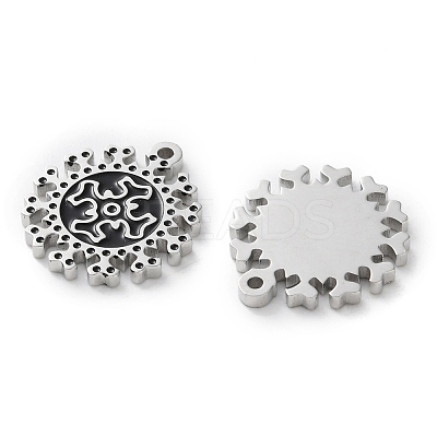304 Stainless Steel Enamel Charms STAS-M102-17P-1